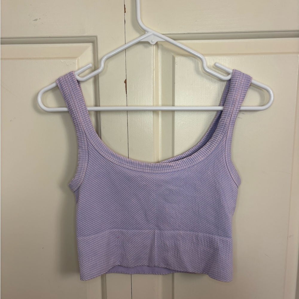 Nikibiki Purple Sleeveless Fitted Crop Summer Tank Top